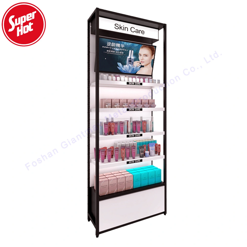 Beauty Metal Cosmetics Make up Display Retail Shop Cosmetic Makeup Stand