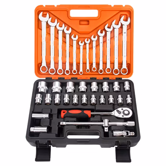 Behappy 37 pièces jeu de clés outils de réparation automobile universels tête rapide